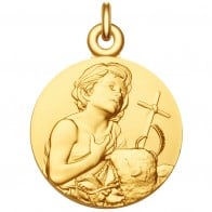 Médaille Saint Jean-Baptiste (Plaqué Or)