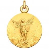 Médaille Saint-Michel (Plaqué Or)
