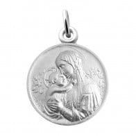 Médaille Vierge à l'enfant Botticelli bordée (Argent)