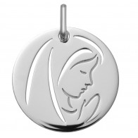 Médaille Vierge au voile ajourée (argent)