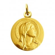 Médaille Vierge auréolée (Plaqué Or)