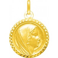 Médaille Vierge contour ciselé (Or Jaune 9K)