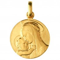Médaille Vierge de Botticelli 18mm (Or Jaune)