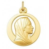 Médaille Vierge Ajourée (Or Jaune 9K)
