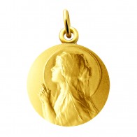 Médaille Vierge en prière (Or Jaune)