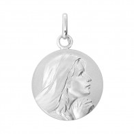 Médaille Vierge en prière aux mains jointes (Argent)