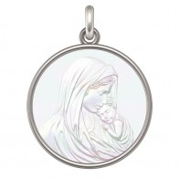 Médaille Notre Dame de la Tendresse (Argent & Nacre)
