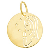 Médaille Vierge Etoilée (Or Jaune 9K)