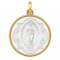 Médaille Vierge Immaculata (Or & Nacre)
