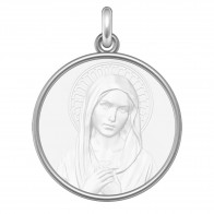 Médaille Vierge Magnifique (Argent & Nacre)