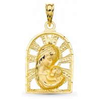 Médaille Vierge Mère (Or Jaune)