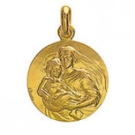 Médaille Vierge Mère (Or Jaune)