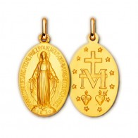 Médaille Vierge miraculeuse (Plaqué Or)