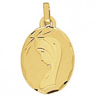 Médaille Vierge Ovale (Or Jaune)