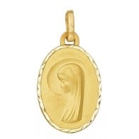 Médaille Vierge Ovale (Or Jaune 9k)