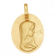 Médaille Vierge Ovale (Or Jaune)