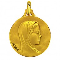 Médaille Augis Vierge (Or Jaune)