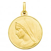 Médaille Vierge priante (Or Jaune)