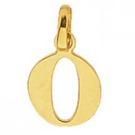 Pendentif Alphabet Lettre O (Or Jaune)