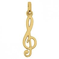Pendentif Clé de Sol (Or Jaune)