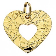 Pendentif coeur Ajouré (Or Jaune)