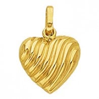Pendentif coeur Coquillage (Or Jaune)