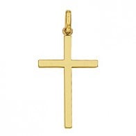 Pendentif Croix Fil Carré (Or Jaune)