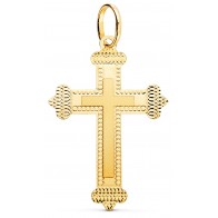 Croix facettée (Or jaune)