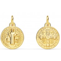 Médaille Scapulaire Saint-Benoit (Or jaune)