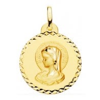 Médaille Virgo Virginum ciselée (Or Jaune)