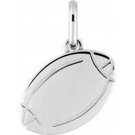 Pendentif Ballon de Rugby (argent)