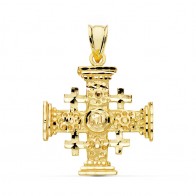 Pendentif Croix de Jérusalem (Or Jaune)