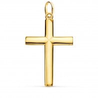 Croix demi-bâton bombée (Or Jaune)