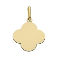 Pendentif Croix Trèfle (Or Jaune 9K)