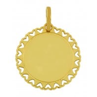 Pendentif Dentelle de Coeurs (Or Jaune)