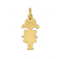Pendentif Fille (Or Jaune)
