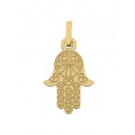 Pendentif Main de Fatma pleine (Or Jaune)