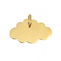 Pendentif Plaque nuage (Or Jaune)