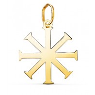 Pendentif Croix Baptistale (Or Jaune)