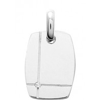 Pendentif Tonneau petit clos (argent)