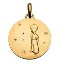 Médaille Petit Prince sur sa planète (Or Jaune)