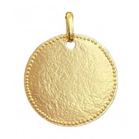 La Mini - Belle Martelée Perlée (Or jaune)