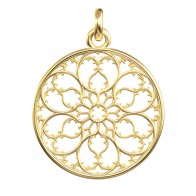 Médaille Rosace de la cathédrale Saint-Jean de Lyon (Or jaune)