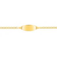 Gourmette bébé maille Marine (Or jaune)