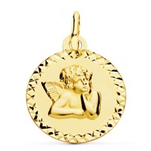 Médaille Ange contour ciselé
