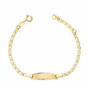 Gourmette bébé maille marine