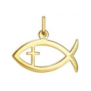 Pendentif Pax et Croix (Or Jaune)