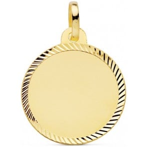 Médaille Ronde bords Soleil (Or Jaune 9K)