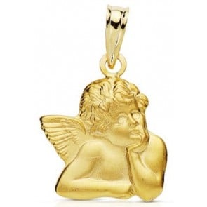 Pendentif Ange découpé (Or Jaune 9k)