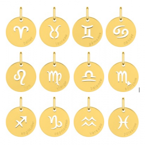 Médaille signes Zodiaques (Or Jaune)